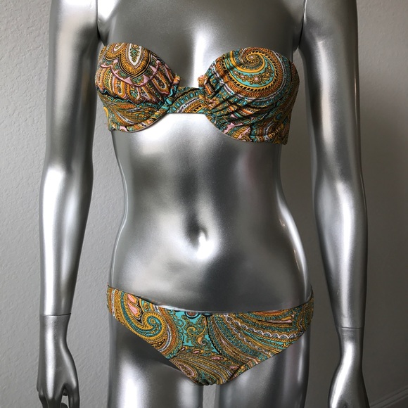 J.Crew Bikini Swim Suit S Paisley Women Size Small 2-Piece Set - Picture 8 of 8